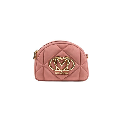 Love Moschino Pink Suede Leather Handbag BORSA VELOUR PL JC4315PP0N