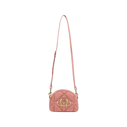 Love Moschino Pink Suede Leather Handbag BORSA VELOUR PL JC4315PP0N