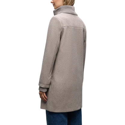 Street One Gray Polyester Teddy Coat