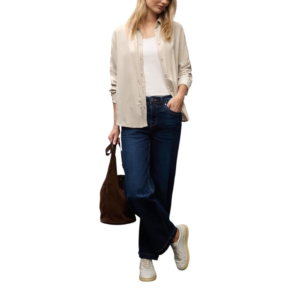 Street One Beige Viscose Blouse - Effortless Elegance for Every Occasion