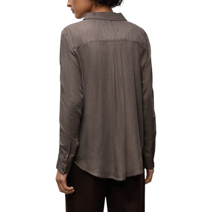 Street One Brown Viscose Blouse - Elegant Long-Sleeved Shirt for Every Occasion