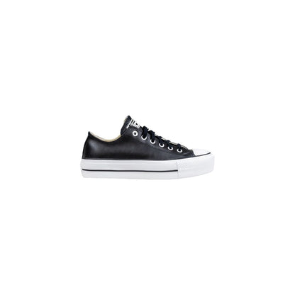Converse Black Leather Low Top Sneakers