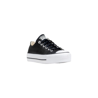 Converse Black Leather Low Top Sneakers