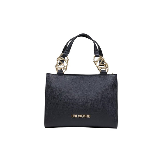 Love Moschino Black Faux Leather Handbag