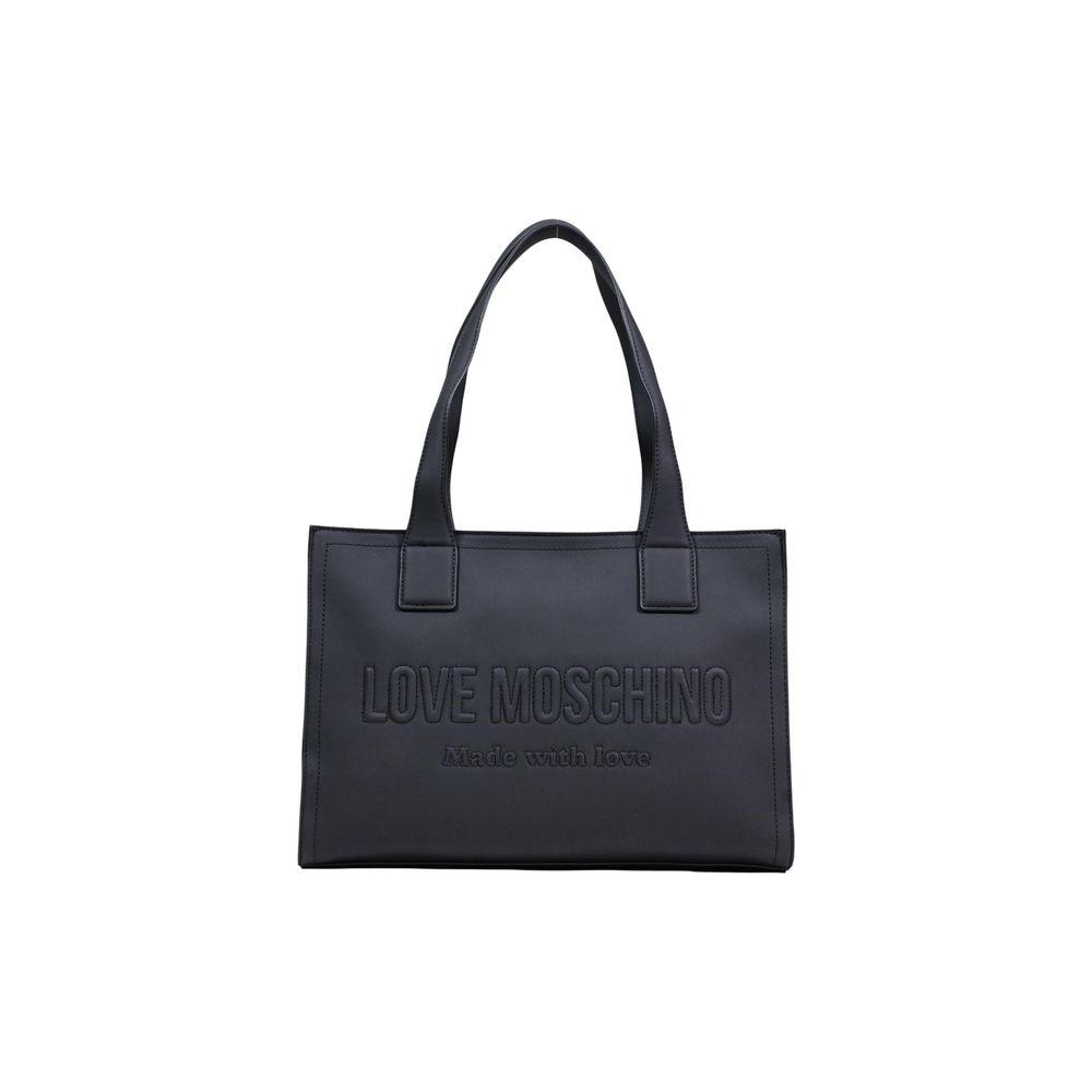 Love Moschino Black Faux Leather Handbag