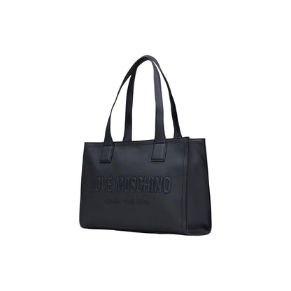 Love Moschino Black Faux Leather Handbag