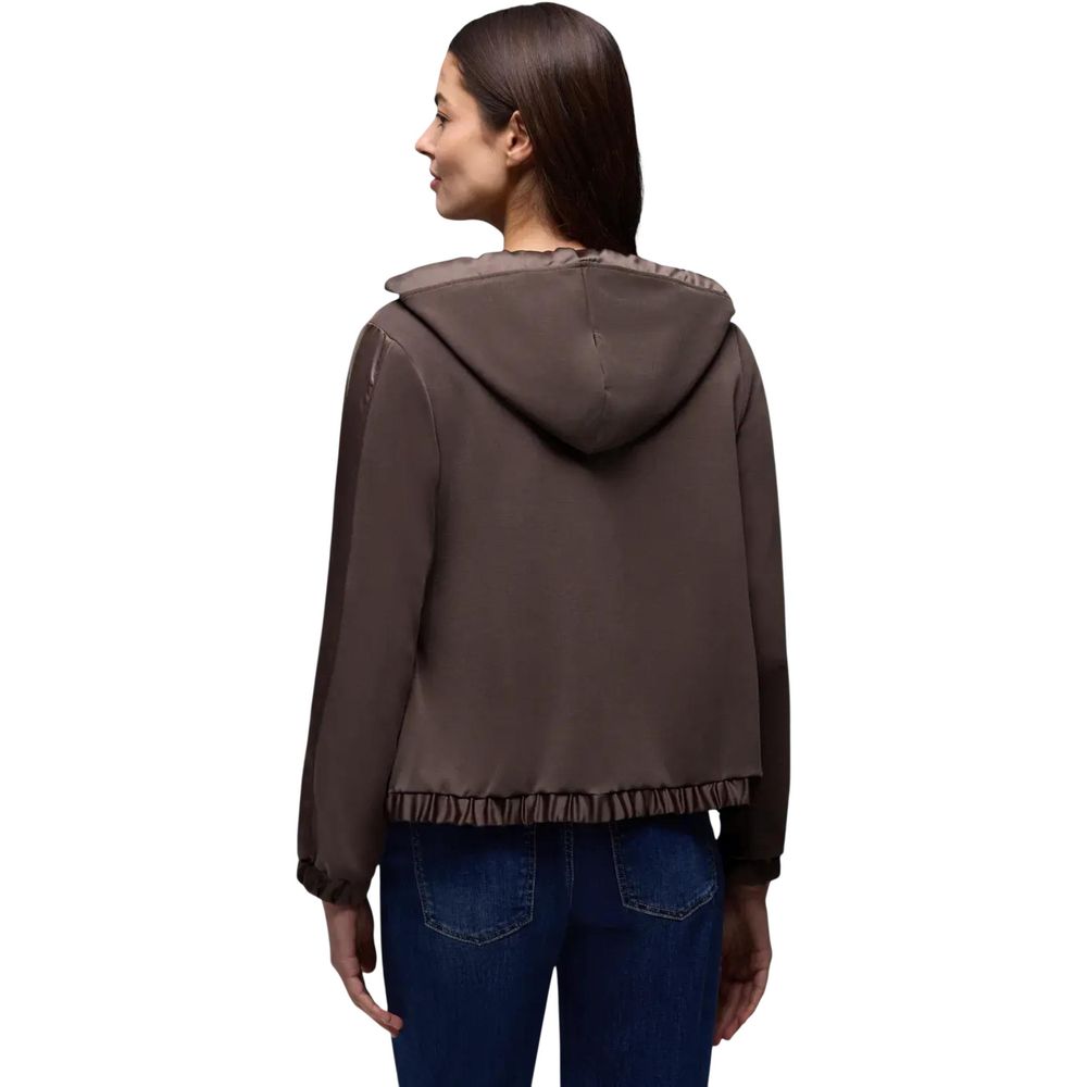Street One Brown Modal Hoodie - Urban Chic Meets Comfort