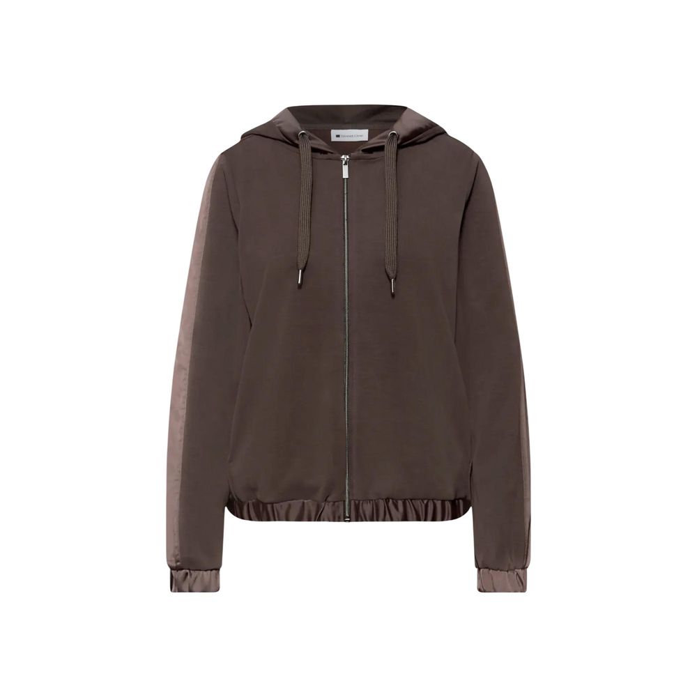 Street One Brown Modal Hoodie - Urban Chic Meets Comfort