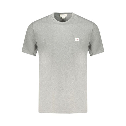 Calvin Klein Grigio Cotton Men T-Shirt