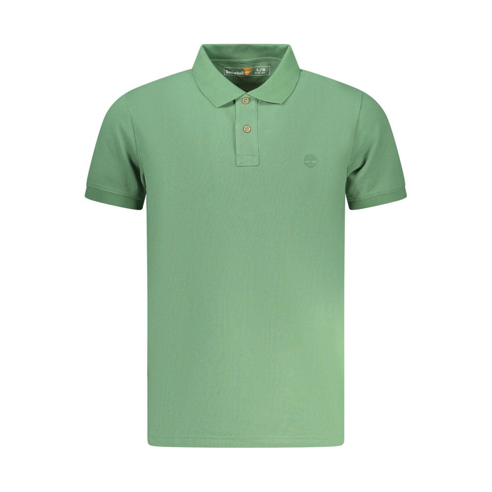 Timberland Verde Cotton Men Polo Shirt