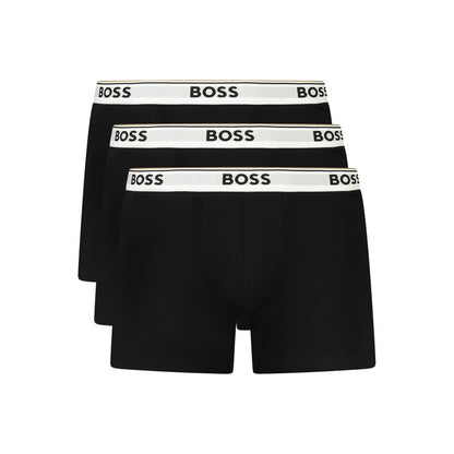 Hugo Boss Black Cotton Men Boxer Shorts