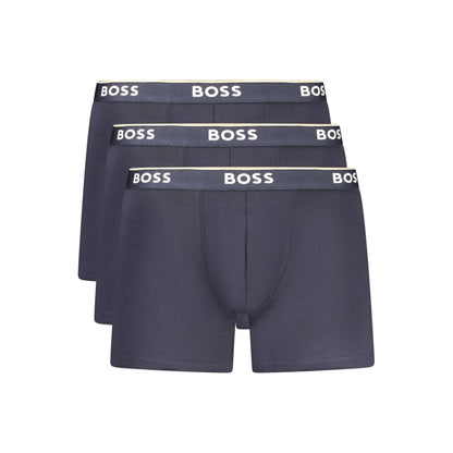 Hugo Boss Blue Cotton Men's Boxer Shorts 3 Pack