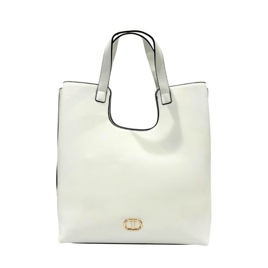 Twinset White PU Women Handbag - Elegant & Functional