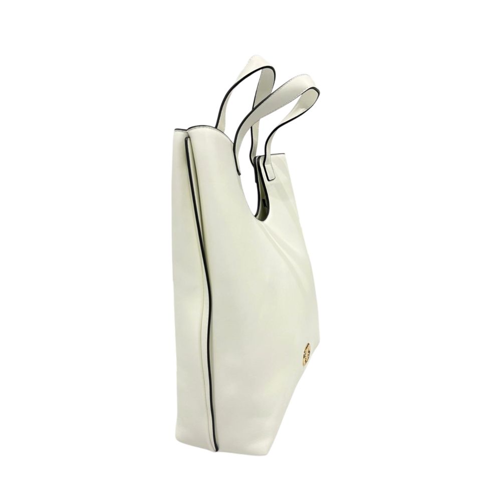 Twinset White PU Women Handbag - Elegant & Functional