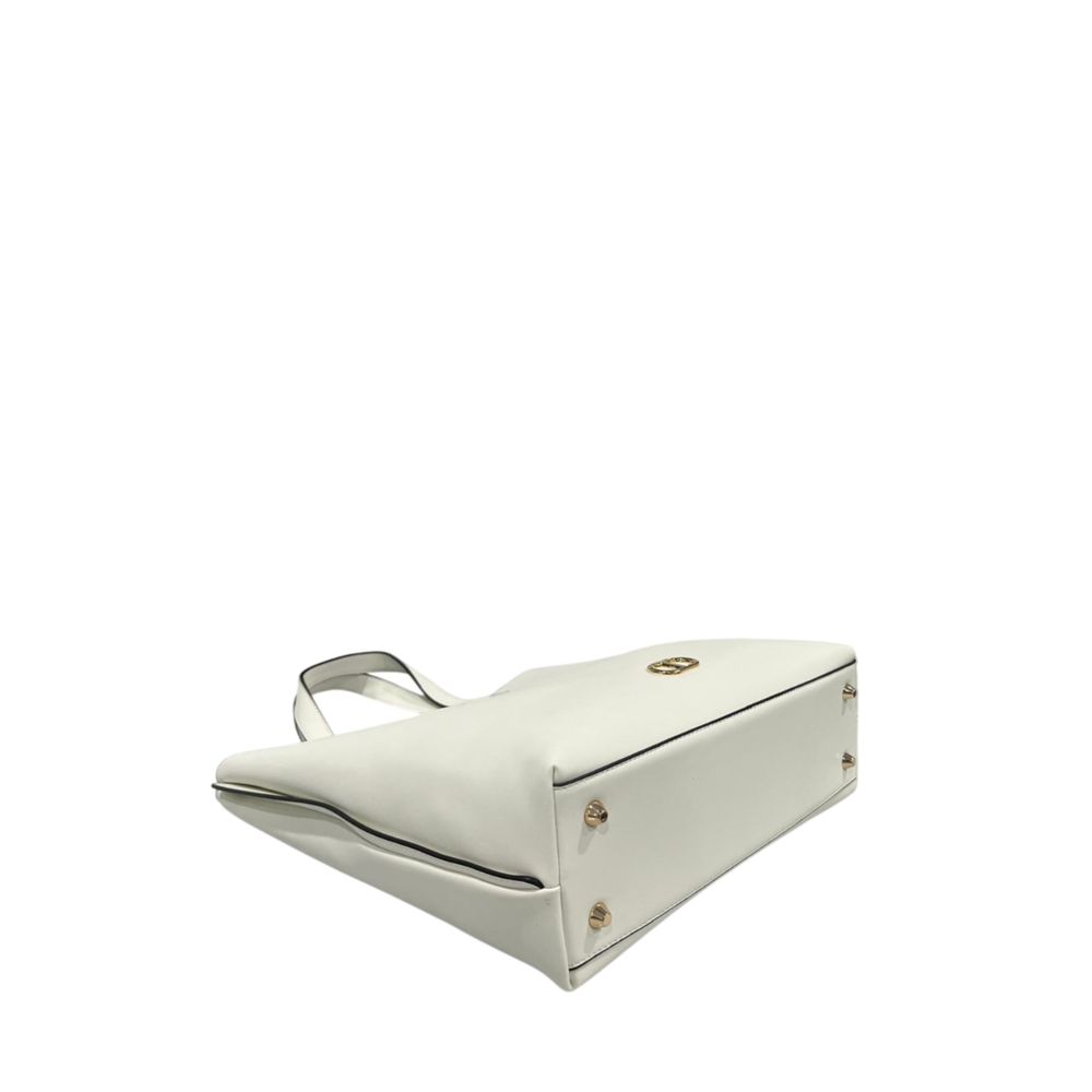 Twinset White PU Women Handbag - Elegant & Functional