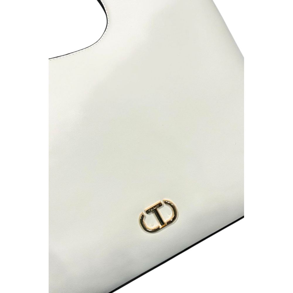 Twinset White PU Women Handbag - Elegant & Functional