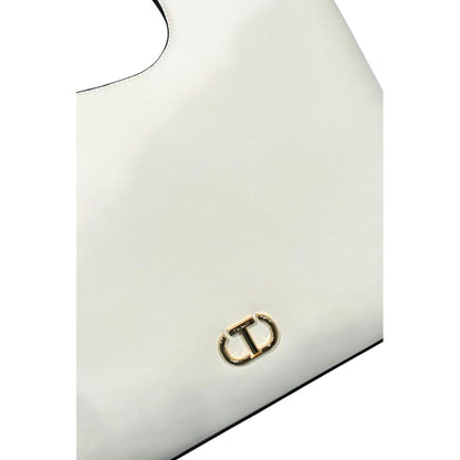 Twinset White PU Women Handbag - Elegant & Functional