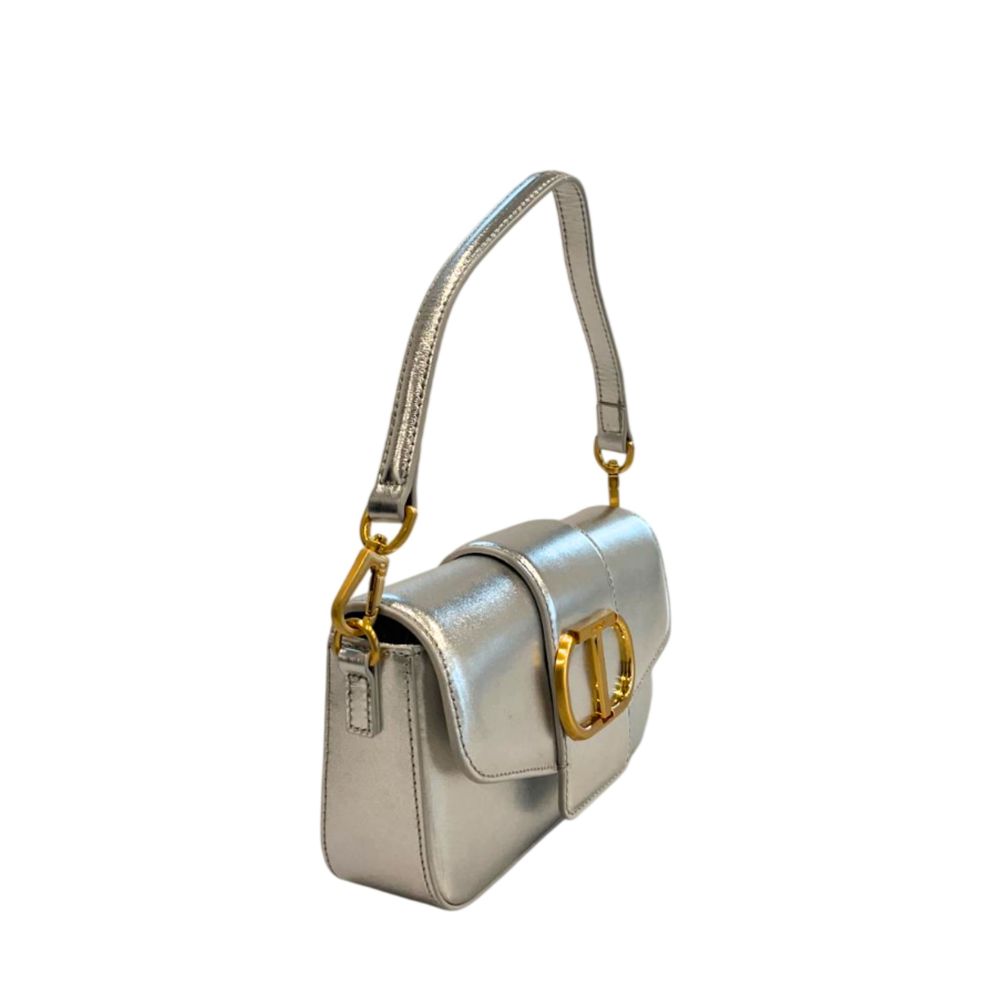 Twinset Silver PU Women Shoulder Bag - Chic Versatility Redefined