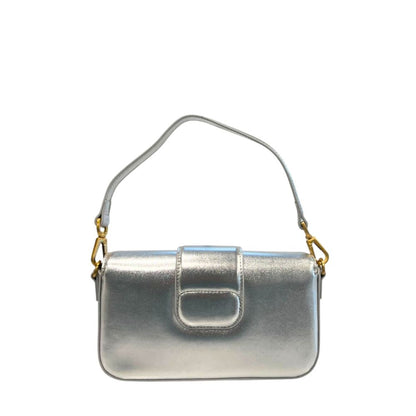 Twinset Silver PU Women Shoulder Bag - Chic Versatility Redefined