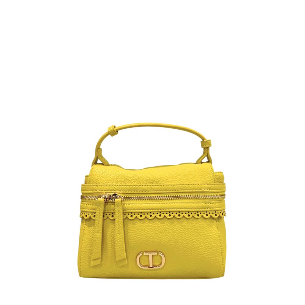 Chic Twinset Bicolor Polyethylene Shoulder Bag