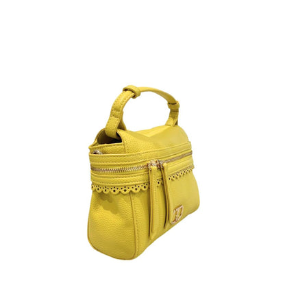 Chic Twinset Bicolor Polyethylene Shoulder Bag