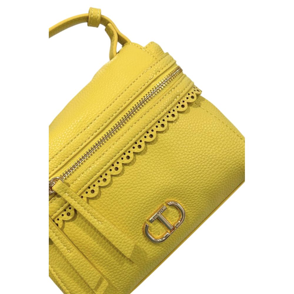 Chic Twinset Bicolor Polyethylene Shoulder Bag