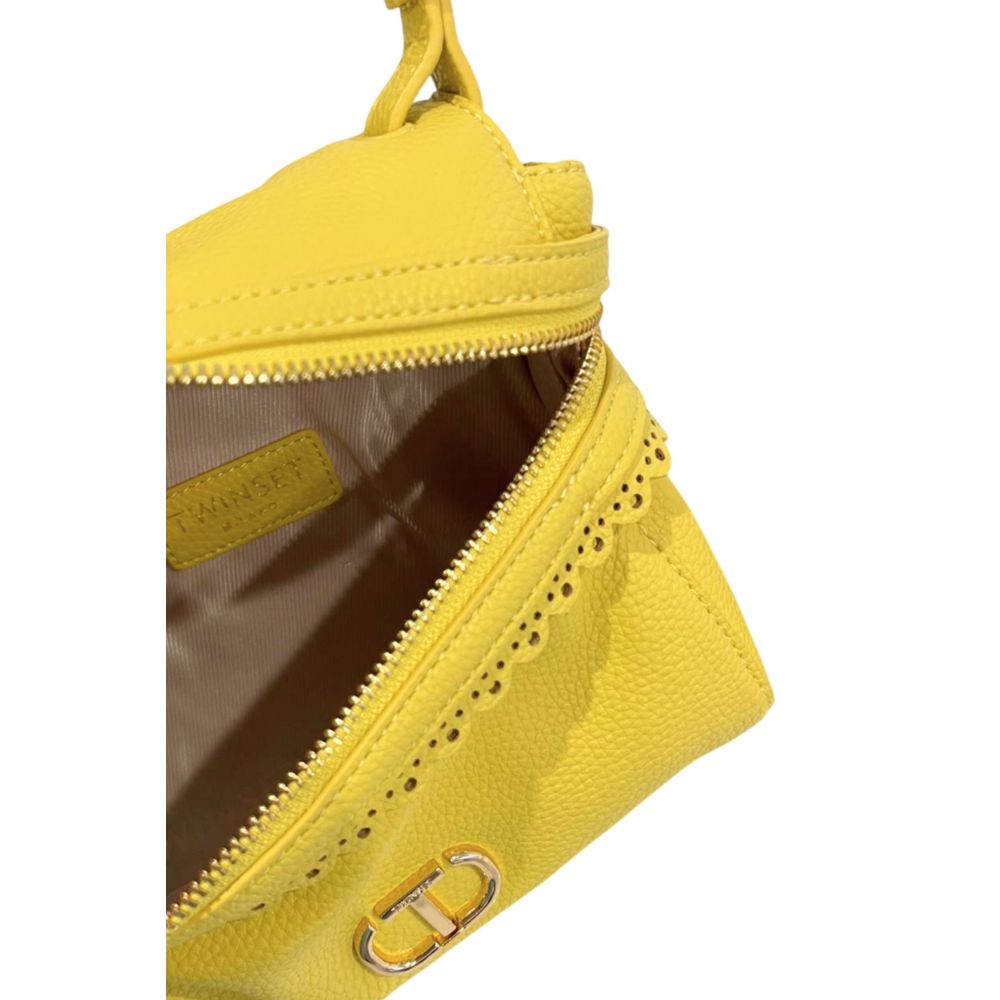 Chic Twinset Bicolor Polyethylene Shoulder Bag