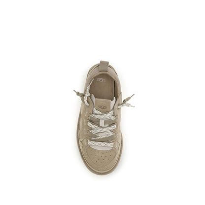 UGG Beige Calf Leather Bos Taurus Sneakers