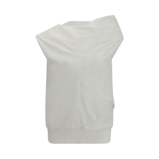 Sacai White Polyester Sweatshirt - Poplin Pullover