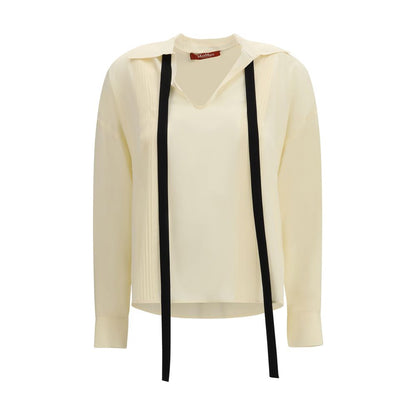 Max Mara Beige Silk Blouse - Timeless Elegance