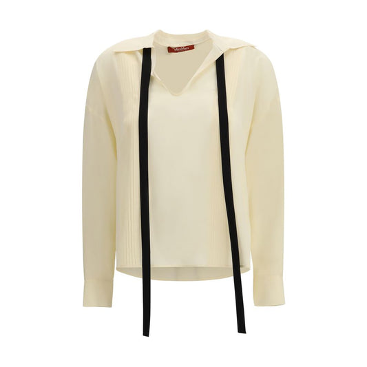 Max Mara Beige Silk Blouse - Timeless Elegance