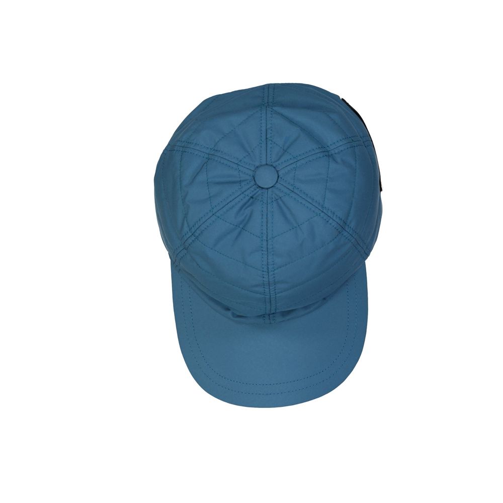 Herno Blue Cotton Cap for Men