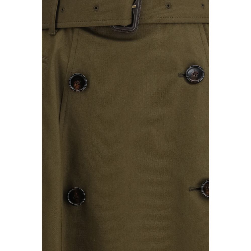 Burberry Bicolor Cotton Midi Skirt - Timeless Luxury Redefined