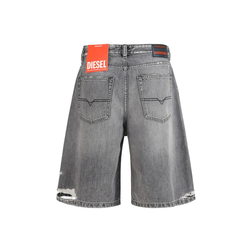 De-Sire-Short Bermuda by Diesel - Gray Cotton