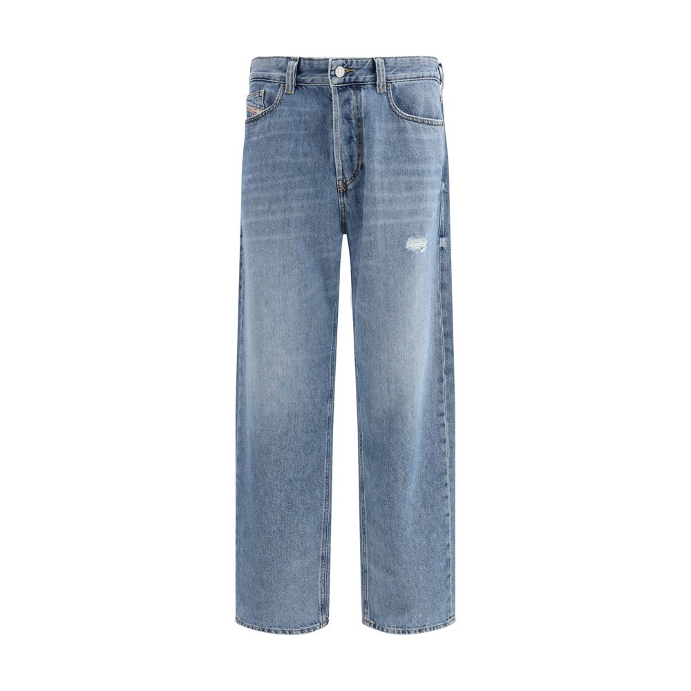 Diesel Blue Cotton Relaxed Fit Jeans - 2024 D-Macs
