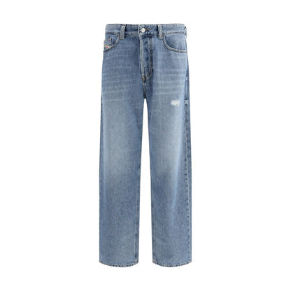 Diesel Blue Cotton Relaxed Fit Jeans - 2024 D-Macs