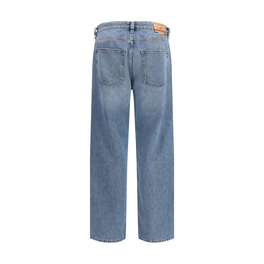 Diesel Blue Cotton Relaxed Fit Jeans - 2024 D-Macs