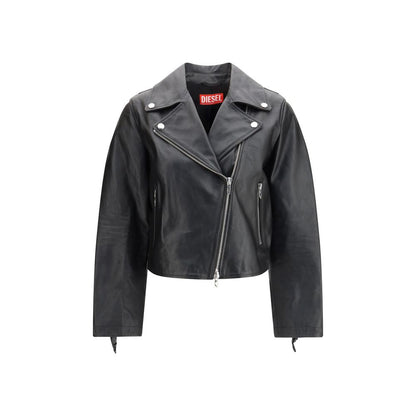 Diesel L-Unatic Black Leather Jacket
