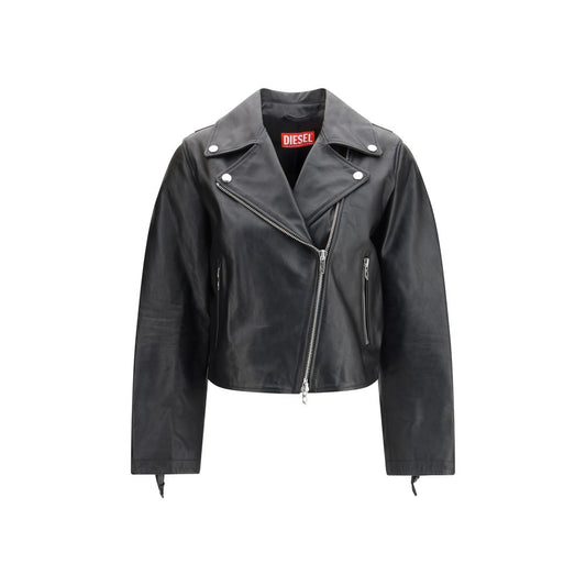 Diesel L-Unatic Black Leather Jacket