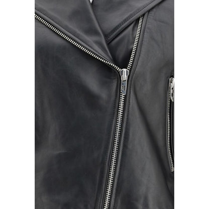 Diesel L-Unatic Black Leather Jacket