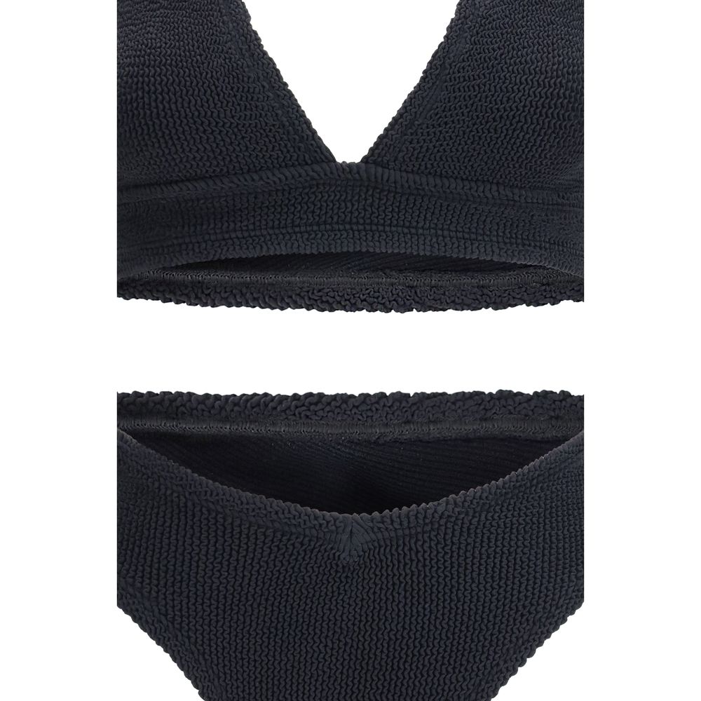 Hunza G Black Polyamide One-Piece Swimsuit - The Angel
