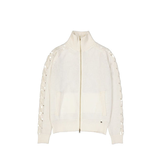 Herno White Cashmere Cardigan - Luxurious Comfort for Women