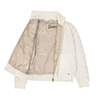 Herno White Cashmere Cardigan - Luxurious Comfort for Women