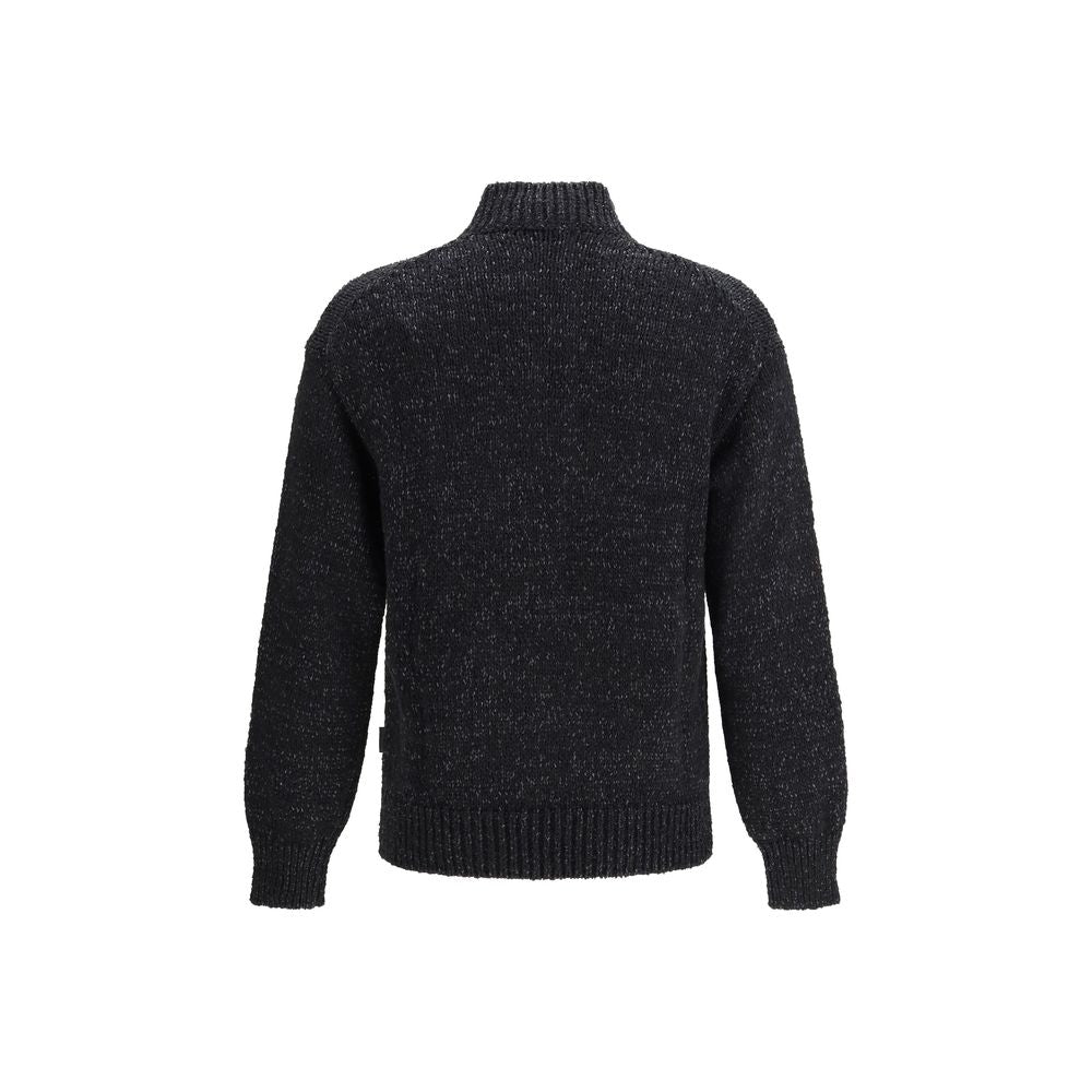 LAMINAR Black Cotton Sweatshirt - Elegant Comfort