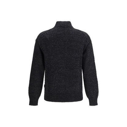 LAMINAR Black Cotton Sweatshirt - Elegant Comfort