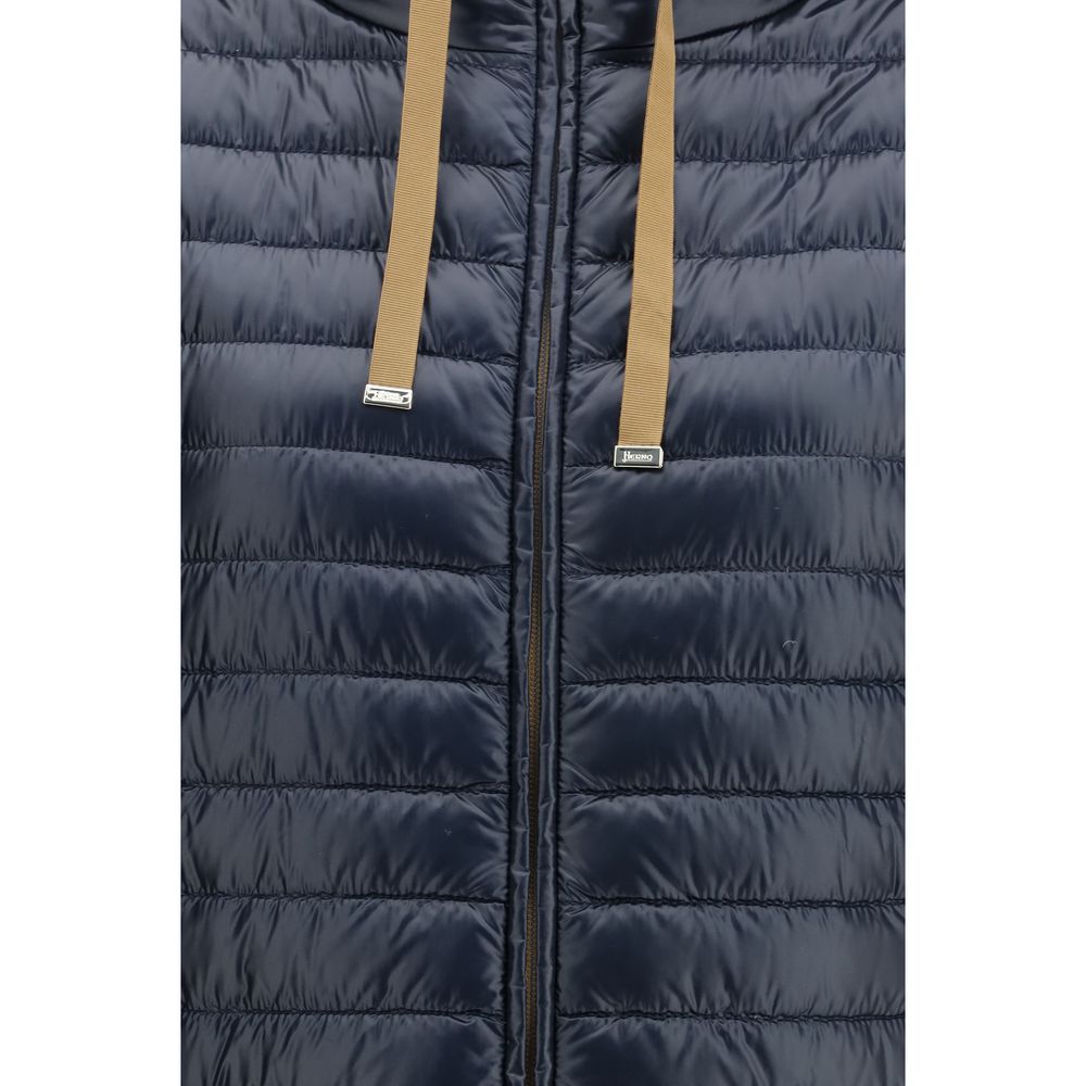 Herno Blue Polyamide Coat