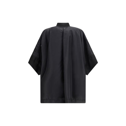 MM6 Black Polyamide Cloaks: Modern & Functional Cape