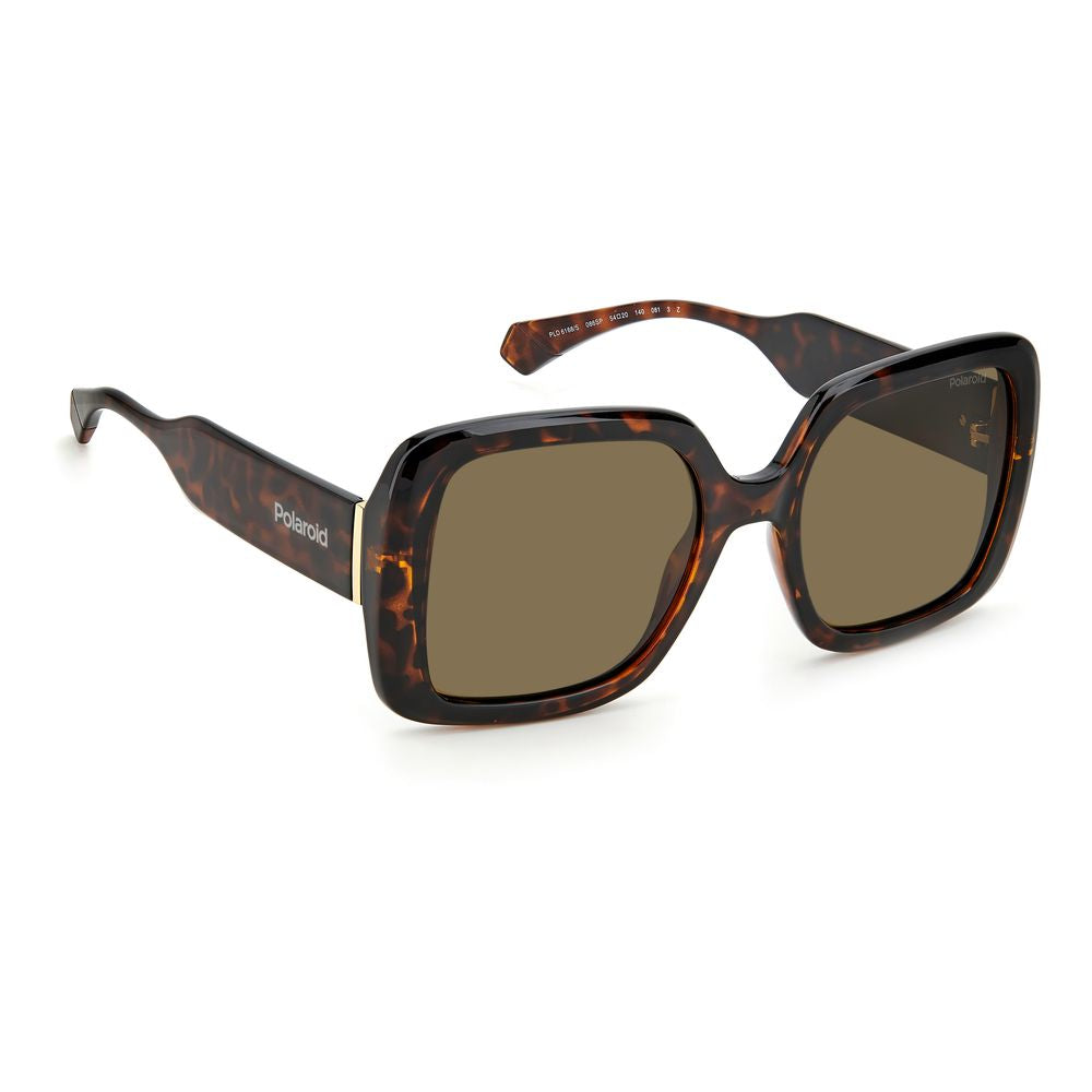 Polaroid Women’s Sunglasses – Brown Resin Frame, 100% UV Protection