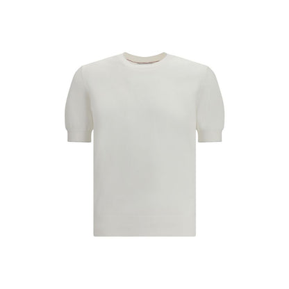 Brunello Cucinelli White Cotton T-Shirt - Contemporary Luxury