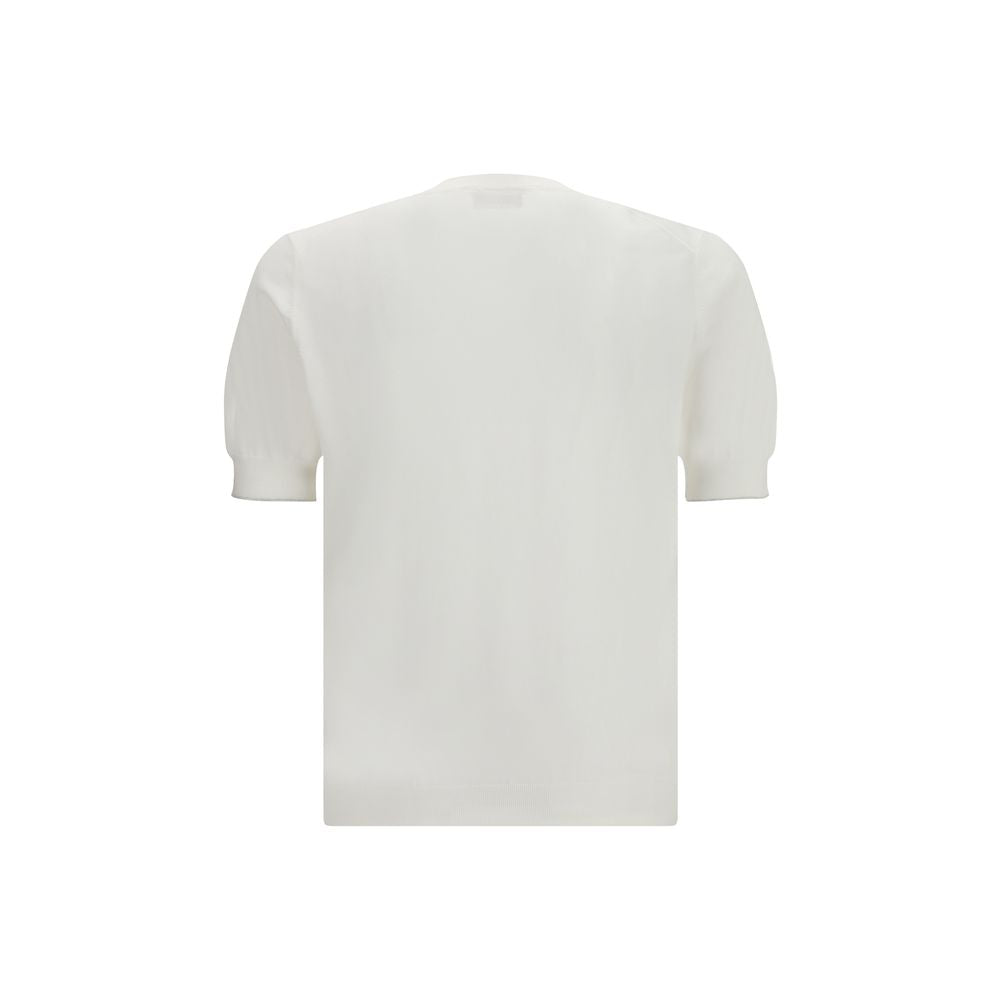 Brunello Cucinelli White Cotton T-Shirt - Contemporary Luxury